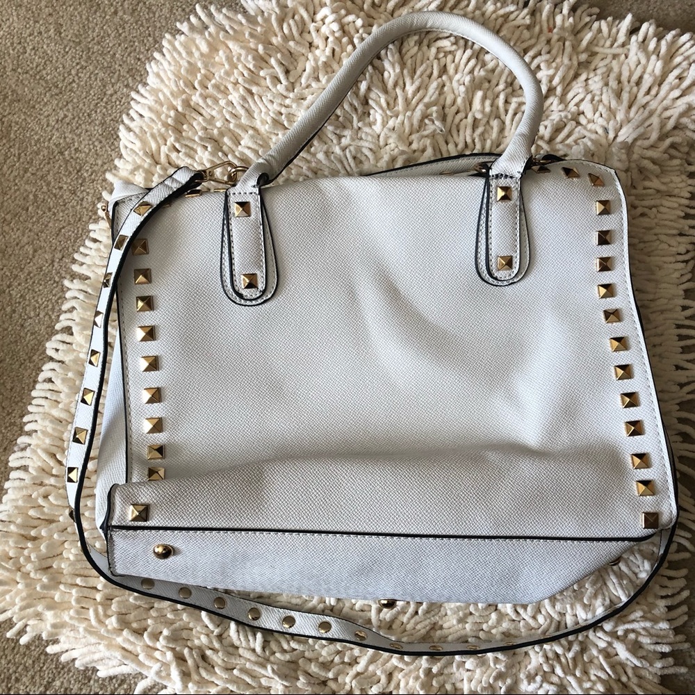 White handbag